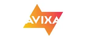 AVIXA logomark in orange and white on a transparent background, representing the audiovisual industry association's branding.
